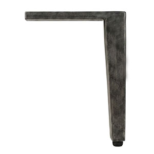 Metal Leg Hammered Silver