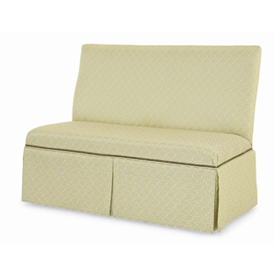 Layla 32" to 44" Skirted Armless Banquette