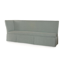 Layla 97" to 111" Skirted LAF Corner Banquette