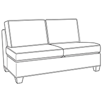 Configurable Armless Sofa