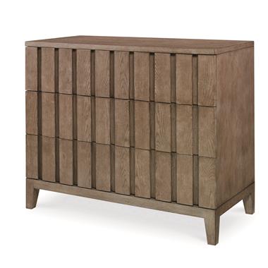 Casa Bella Louvered Drawer Chest - Timber Grey