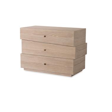 Cadence Three Drawer Chest - Sand Cerused