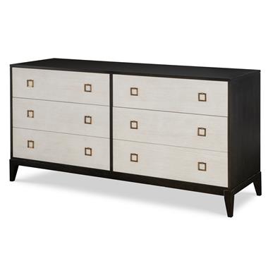 Stocked Details Six Drawer Low Dresser