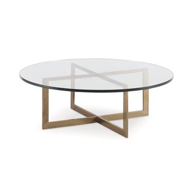 Small Nest Cocktail Table With Glass Top