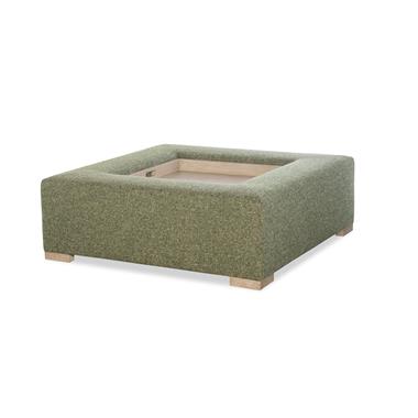 Rockford 48" Square Ottoman with Tray