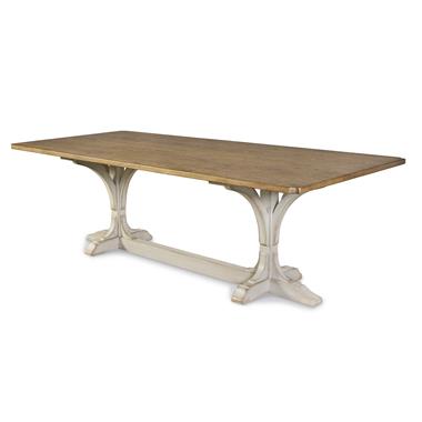 Lucca I 96" Dining Table - Tuscan Oak Top